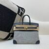 wsxc1767030907225_0 Full Handmade Birkin 25cm 85 Ardoise Swift Leather/ Canvas GHW