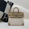 European Delivery Birkin 25cm 0M Chai Swift Leather/ Canvas Full Handmade