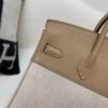 European Delivery Birkin 25cm 0M Chai Swift Leather/ Canvas Full Handmade