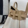 European Delivery Birkin 25cm 0M Chai Swift Leather/ Canvas Full Handmade