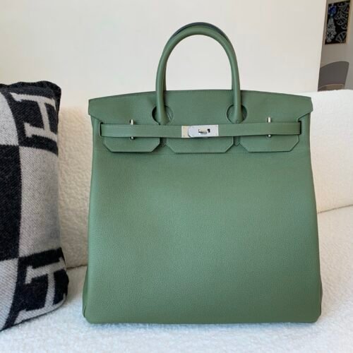 Birkin 40CM V6 Canopee Togo Leather Silver Hardware Full Handmade
