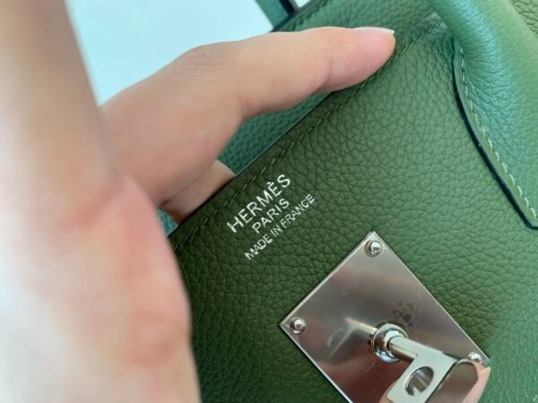 Birkin 40CM V6 Canopee Togo Leather Silver Hardware Full Handmade