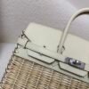 New Spring Styles Birkin25cm Picnic Swift leather Wicker Silver Hardware 10 Carie