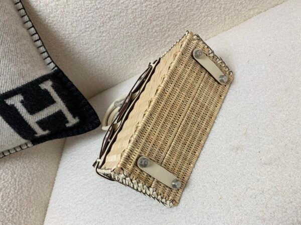 New Spring Styles Birkin25cm Picnic Swift leather Wicker Silver Hardware 10 Carie