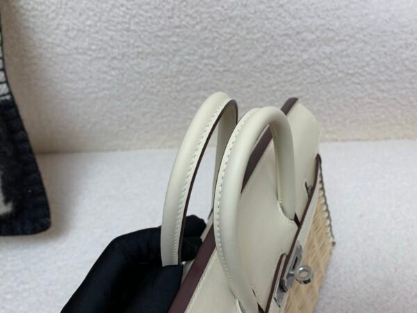 New Spring Styles Birkin25cm Picnic Swift leather Wicker Silver Hardware 10 Carie