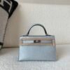 New Color Order Mini Kelly 19CM Silver Goat Leather SHW Full Handmade