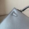 New Color Order Mini Kelly 19CM Silver Goat Leather SHW Full Handmade