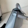 New Color Order Mini Kelly 19CM Silver Goat Leather SHW Full Handmade