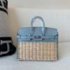 wsxc1767211097376_0-1 Top Handmade Birkin25cm Picnic 8U Swift leather Wicker Silver Hardware