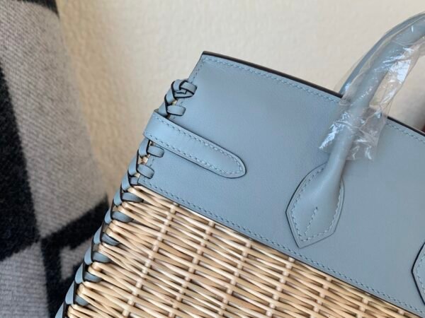wsxc1767211097376_3 Top Handmade Birkin25cm Picnic 8U Swift leather Wicker Silver Hardware