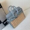 wsxc1767211097376_8 Top Handmade Birkin25cm Picnic 8U Swift leather Wicker Silver Hardware