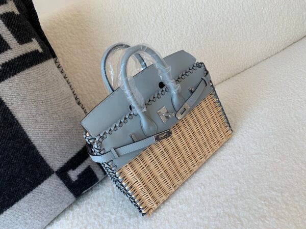 wsxc1767211097376_8 Top Handmade Birkin25cm Picnic 8U Swift leather Wicker Silver Hardware