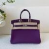 wsxc1767624762611_0-1-1 Original Quality Birkin Touch 25CM Amethyst Alligator/ Togo Leather Silver Hardware
