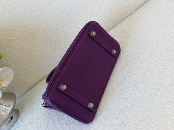 wsxc1767624762611_6 Original Quality Birkin Touch 25CM Amethyst Alligator/ Togo Leather Silver Hardware