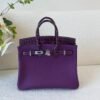 wsxc1767624762611_8 Original Quality Birkin Touch 25CM Amethyst Alligator/ Togo Leather Silver Hardware