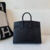 France Delivery Birkin 25CM 89 Nior Alligator Leather Top Handmade SHW Outer seam