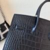 France Delivery Birkin 25CM 89 Nior Alligator Leather Top Handmade SHW Outer seam