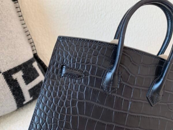 France Delivery Birkin 25CM 89 Nior Alligator Leather Top Handmade SHW Outer seam