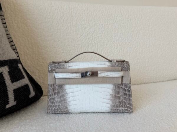 wsxc1767624774898_0-1-1 Full Handmade Mini Kelly 19CM Himalaya Alligator Leather Silver Hardware