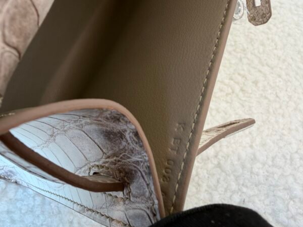 wsxc1767624774898_7 Full Handmade Mini Kelly 19CM Himalaya Alligator Leather Silver Hardware
