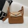 Original Package Factory Sales Lindy 26CM Ostrich Leather CK37 Silver Hardware