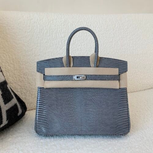 wsxc1767717651515_0 Global Shipping Birkin 25CM 84 Gris Fonce Lizard Leather SHW