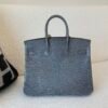 Global Shipping Birkin 25CM 84 Gris Fonce Lizard Leather SHW