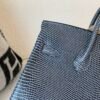 Global Shipping Birkin 25CM 84 Gris Fonce Lizard Leather SHW