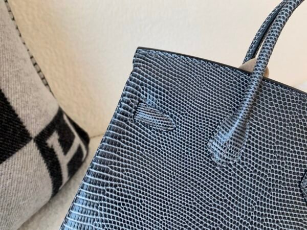 Global Shipping Birkin 25CM 84 Gris Fonce Lizard Leather SHW