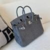 Global Shipping Birkin 25CM 84 Gris Fonce Lizard Leather SHW