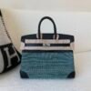 Global shipping Birkin 25cm 1:1 to make waffle 89 Nior Swift Leather/ Canvas