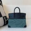 Global shipping Birkin 25cm 1:1 to make waffle 89 Nior Swift Leather/ Canvas