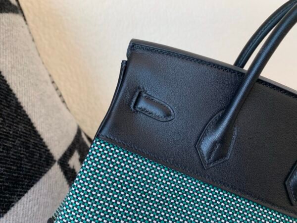 Global shipping Birkin 25cm 1:1 to make waffle 89 Nior Swift Leather/ Canvas