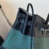 Global shipping Birkin 25cm 1:1 to make waffle 89 Nior Swift Leather/ Canvas