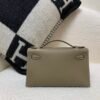 Global Shipping Kelly Pochette 22cm In stock 18 Etoupe Swift Leather SHW