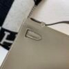 Global Shipping Kelly Pochette 22cm In stock 18 Etoupe Swift Leather SHW
