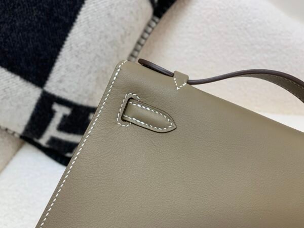 Global Shipping Kelly Pochette 22cm In stock 18 Etoupe Swift Leather SHW