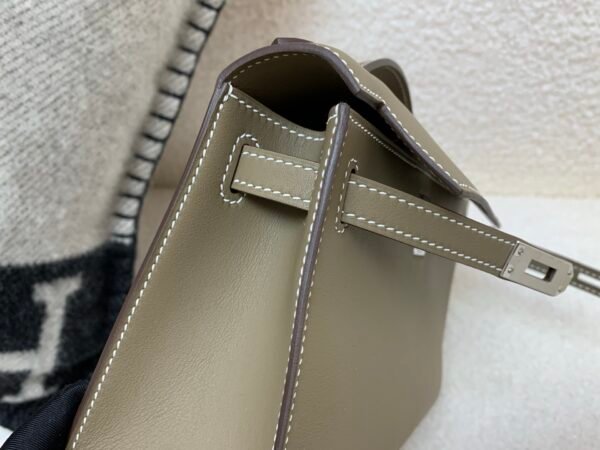 Global Shipping Kelly Pochette 22cm In stock 18 Etoupe Swift Leather SHW