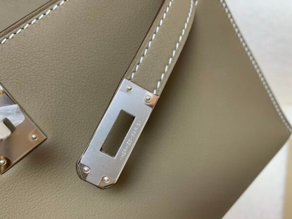 Global Shipping Kelly Pochette 22cm In stock 18 Etoupe Swift Leather SHW