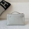 France Shipping Kelly Pochette 22cm 8L Alligator Leather Gold Hardware