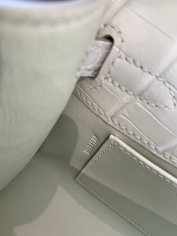 France Shipping Kelly Pochette 22cm 8L Alligator Leather Gold Hardware