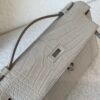 Global Shipping Kelly Pochette 22cm 8L Alligator Leather SHW Full Handmade