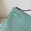 Kelly Pochette 22cm Global Shipping In stock 6U Alligator Leather SHW