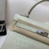 wsxc1767828208217_2 Kelly 25CM 8L Menthe Alligator Leather Top Handmade Silver Hardware