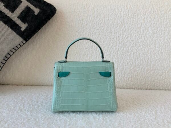 wsxc1767828210962_1 New Stock Kelly Doll 16CM 6U Alligator Leather Top Handmade Cute Handbag
