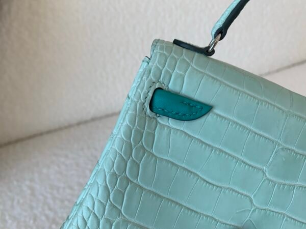 wsxc1767828210962_3 New Stock Kelly Doll 16CM 6U Alligator Leather Top Handmade Cute Handbag