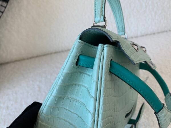 wsxc1767828211079_4 New Stock Kelly Doll 16CM 6U Alligator Leather Top Handmade Cute Handbag