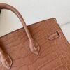 wsxc1767828222734_3 Birkin 25CM Matte Alligator Leather CK37 Top Handmade Gold Hardware