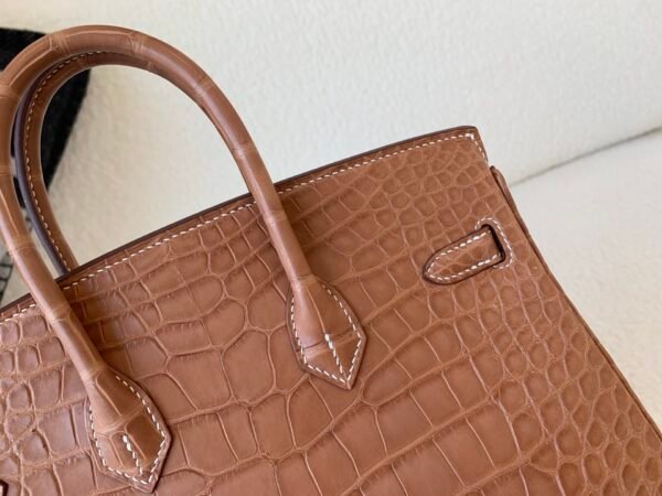 wsxc1767828222734_3 Birkin 25CM Matte Alligator Leather CK37 Top Handmade Gold Hardware