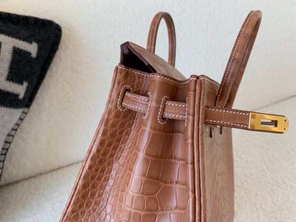wsxc1767828222734_4-1 Birkin 25CM Matte Alligator Leather CK37 Top Handmade Gold Hardware